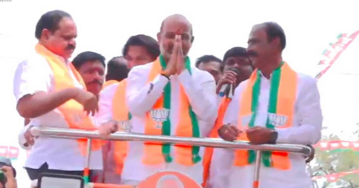Telangana: BJP MP Bandi Sanjay begins Prajahita Yatra in Medipalli
